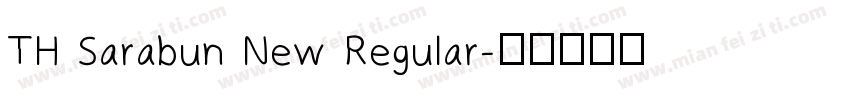 TH Sarabun New Regular字体转换